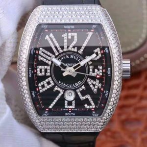 Replica Franck Muller Vanguard V45.SC.DT.D.NBR.CD.5N.NR Black Dial