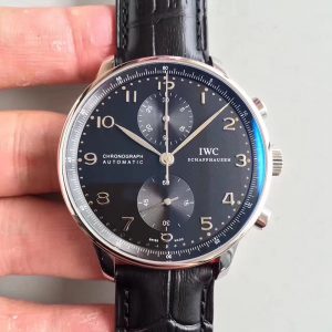 Replica IWC Portugieser Chronograph IW371447 ZF Factory Black Dial