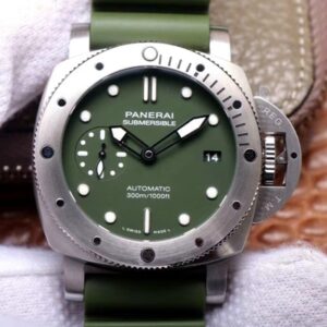 Replica Panerai Submersible Verde Militare PAM1055 VS Factory Matte-Green Dial