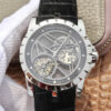 Replica Roger Dubuis Excalibur RDDBEX0260 JB Factory Black Leather Strap