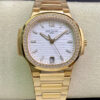 Replica Patek Philippe Nautilus Ladies 7118/1200R-001 3K Factory Diamond-Set Bezel