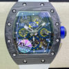 Replica Richard Mille RM011 KV Factory White Rubber Strap