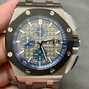 Replica Audemars Piguet Royal Oak Offshore 26400IO.OO.A004CA.02 APF Factory Gray Rubber Strap