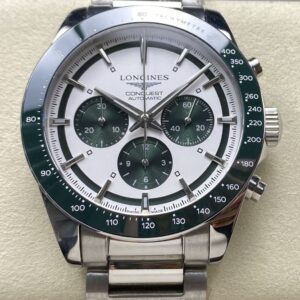 Replica Longines Sports L3.835.4.02.6 Matte Silver Dial- Replica Watches Factory
