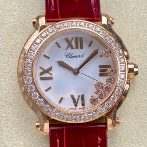 Replica Chopard HAPPY DIAMONDS 277473-5009 YF Factory Silvery white dial- Replica Watches Factory