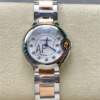 Replica Cartier Blue Balloon W3BB0026 AF Factory Silver grey dial- Replica Watches Factory