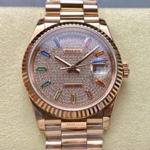 Replica Rolex Day-Date m128235-0039 8+ Factory Week display- Replica Watches Factory