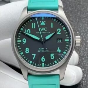 Replica IWC Pilot IW328210 M+ factory Green strap - Replica Watches Factory