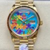 Replica Rolex Day-Date m128238-0106 8+ Factory Turquoise Blue Dial- Replica Watches Factory