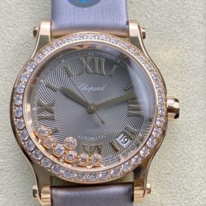 Replica Chopard HAPPY SPORT 274808-5014 YF Factory Flannel strap- Replica Watches Factory