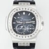 Replica Patek Philippe Nautilus 5724G-001 PPF factory V3 Black blue dial - Replica Watches Factory