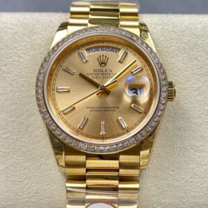 Replica Rolex Day-Date m128398tbr-0037 8+ Factory Champagne dial- Replica Watches Factory
