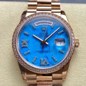 Replica Rolex m128345rbr-0064 8+ Factory Carnelian dial- Replica Watches Factory