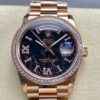 Replica Rolex m128395tbr-0010 8+ Factory Black Dial- Replica Watches Factory