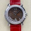 Replica Chopard HAPPY DIAMONDS 277473-5010 YF Factory Red strap- Replica Watches Factory
