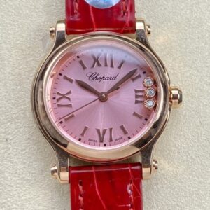 Replica Chopard HAPPY SPORT 278590-3012 YF Factory Pink dial- Replica Watches Factory
