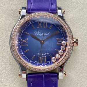 Replica Chopard HAPPY SPORT 278578-6004 YF Factory Alligator leather strap- Replica Watches Factory
