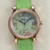 Replica Chopard HAPPY SPORT 274893-5016 YF Factory Mint green dial- Replica Watches Factory