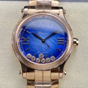 Replica Chopard HAPPY SPORT 27857-6005 YF Factory Blue Dial- Replica Watches Factory