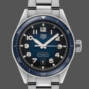 Replica TAG HEUER AUTAVIA WBE5116.EB0173 Blue ceramic bezel- Replica Watches Factory