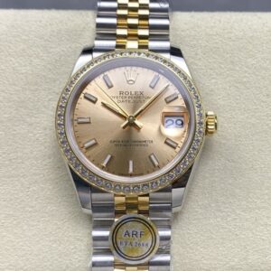 Replica Rolex Datejust m278383rbr-0014 AR Factory Champagne dial - Replica Watches Factory