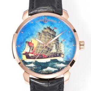 Replica Ulysse Nardin CLASSICO 8152-111-2-ZHENGHE FL Factory Transparent case back - Replica Watches Factory