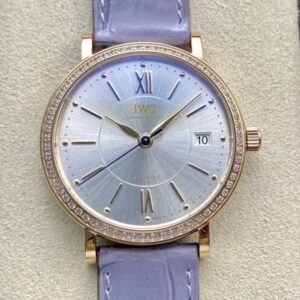 Replica IWC Portofino IW458107 V7 Factory Lilac strap - Replica Watches Factory