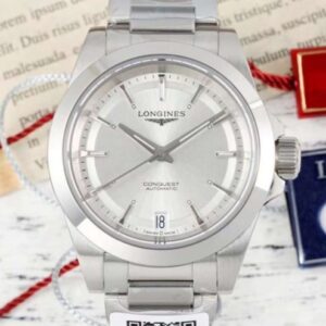 Replica Longines Concas L3.430.4.72.6 AF Factory Silver strap - Replica Watches Factory