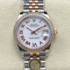Replica Rolex Datejust m278381rbr-0004 AR Factory Oystersteel case - Replica Watches Factory