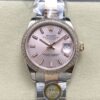Replica Rolex Datejust m278381rbr-0009 AR Factory Rose gold dial - Replica Watches Factory