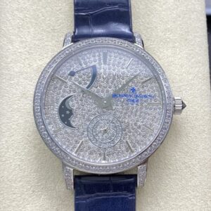 Replica Vacheron Constantin Traditionnelle 7006T-000G-B913 TW Factory Full diamond dial - Replica Watches Factory