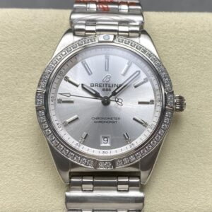 Replica Breitling Chronomat A10380591A1A1 BLS Factory Silver strap - Replica Watches Factory