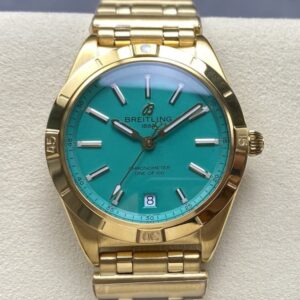 Replica Breitling Chronomat K103801A1L1K1 BLS Factory Mint green dial - Replica Watches Factory