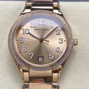 Replica Patek Philippe TWENTY~4 7300-1200R-011 SJ Factory Rose gold dial - Replica Watches Factory