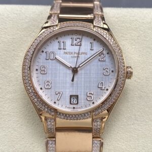 Replica Patek Philippe TWENTY~4 7300-1201R-001 SJ Factory Silver dial - Replica Watches Factory
