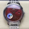 Replica Omega De Ville 434.10.41.20.11.001 N1 Factory Burgundy red dial - Replica Watches Factory