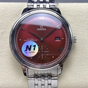 Replica Omega De Ville 434.10.41.20.11.001 N1 Factory Burgundy red dial - Replica Watches Factory