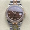 Replica Rolex Datejust m278381rbr-0028 AR Factory Date display - Replica Watches Factory