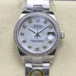 Replica Rolex Datejust m278384rbr-0007 AR Factory White mother of pearl - Replica Watches Factory