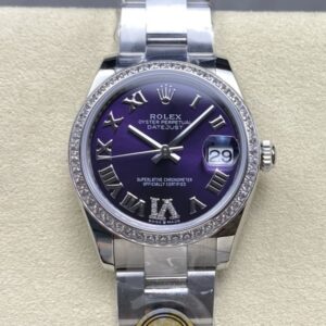 Replica Rolex Datejust m278384rbr-0029 AR Factory Eggplant purple dial - Replica Watches Factory