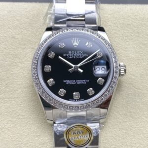Replica Rolex Datejust m126284rbr-0020 AR Factory Black Dial - Replica Watches Factory