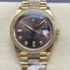 Replica Rolex Day-Date m128348rbr-0007 8+ Factory Square Diamond - Replica Watches Factory