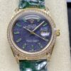 Replica Rolex Oyster Perpetual 128455TBR 8+ Factory Purple dial - Replica Watches Factory