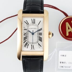 Replica Cartier Tank WGTA0134 AF Factory Alligator leather strap - Replica Watches Factory