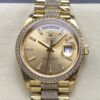 Replica Rolex Day-Date m128348rbr-0081 8+ Factory Diamond bezel - Replica Watches Factory
