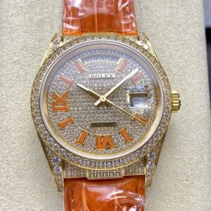 Replica Rolex Oyster Perpetual M128158RBR-0002 8+ Factory Coral strap - Replica Watches Factory