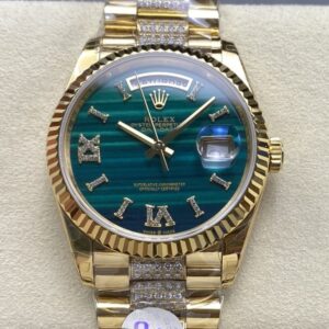 Replica Rolex Day-Date 128238-0048 8+ Factory malachite - Replica Watches Factory