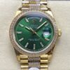 Replica Rolex Day-Date m128348rbr-0079 8+ Factory Bright green dial - Replica Watches Factory