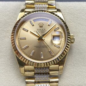 Replica Rolex Day-Date m128238-0133 8+ Factory champagne Dial - Replica Watches Factory