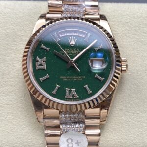 Replica Rolex Day-Date m128235-0069 8+ Factory Green aventurine dial - Replica Watches Factory